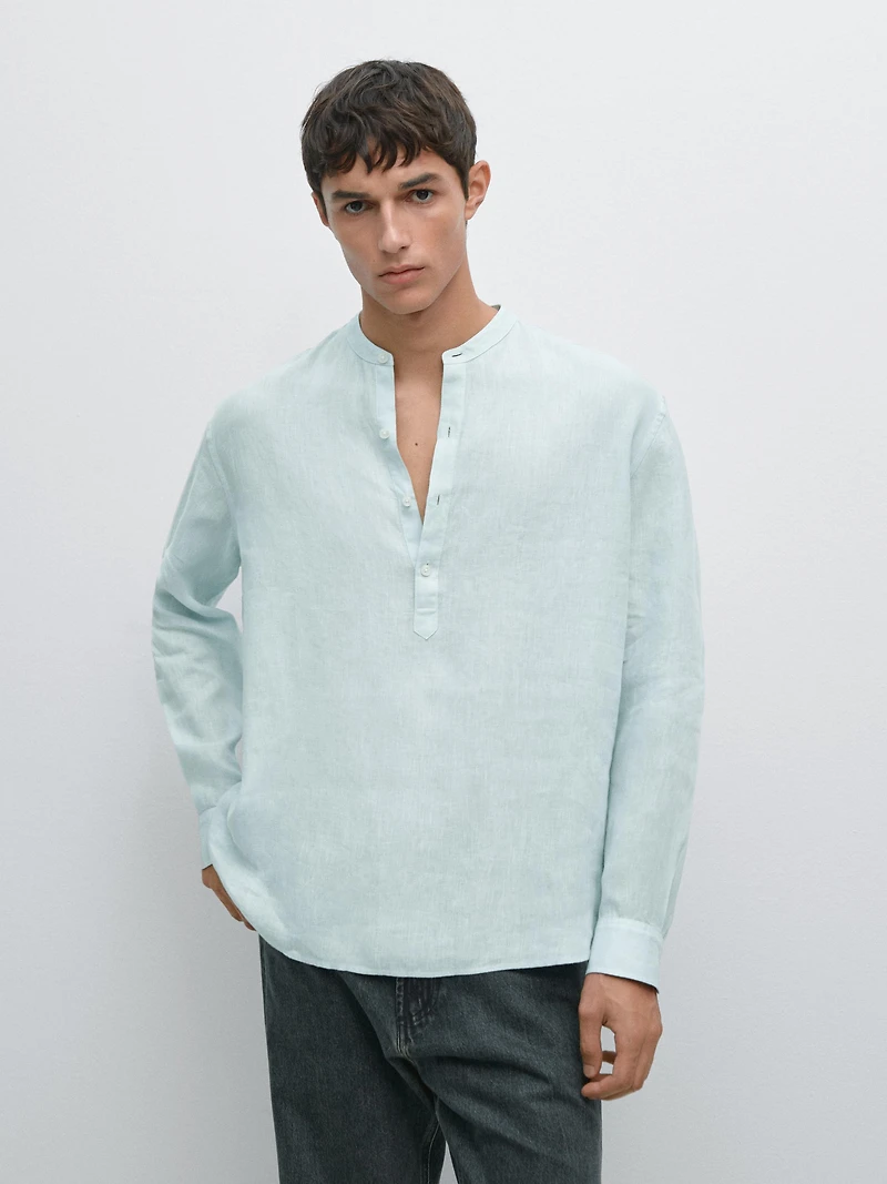 100% linen shirt