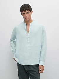 100% linen shirt