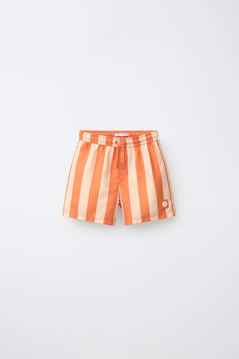 6 ANS / SHORT DE BAIN À RAYURES