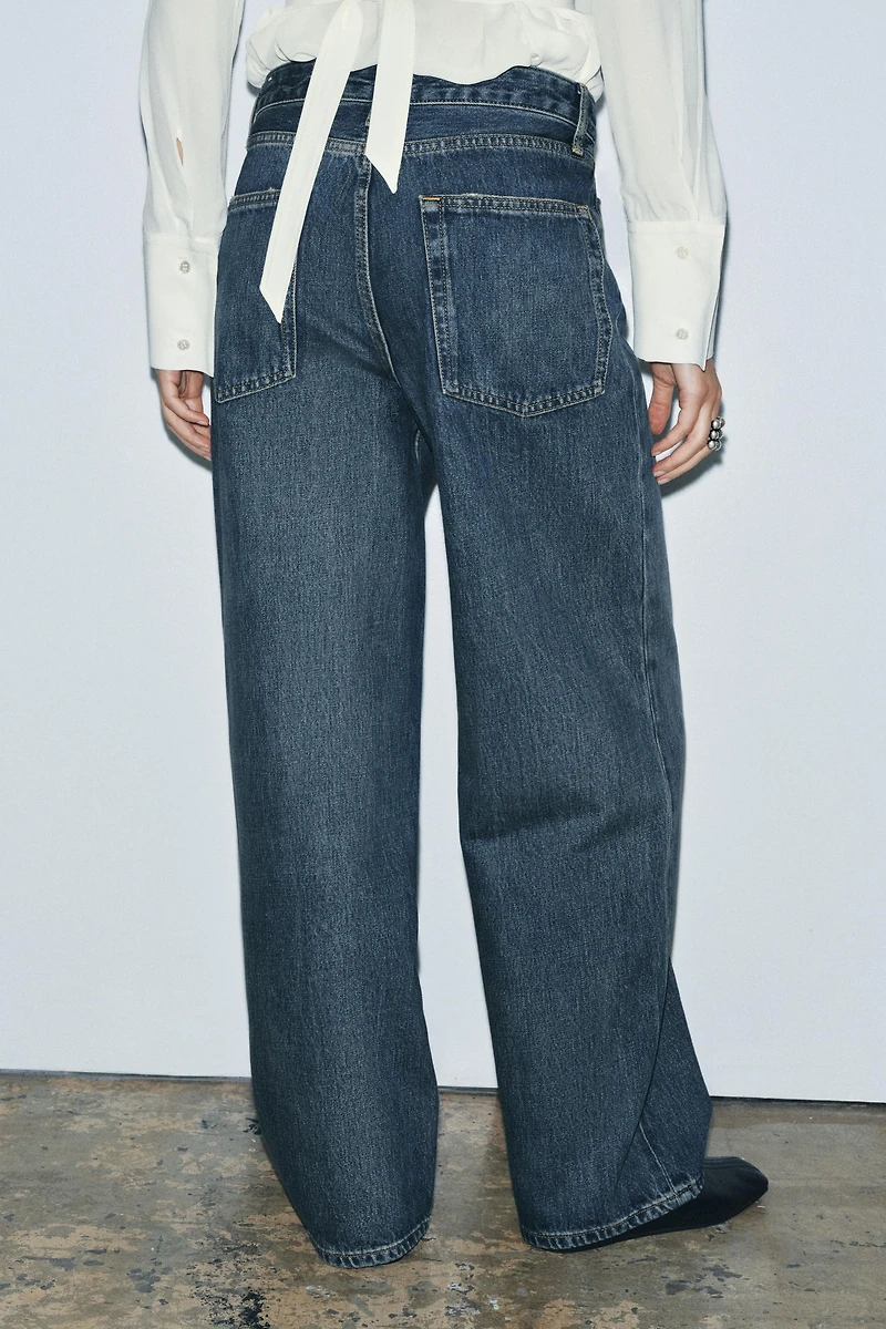ZW COLLECTION MID-RISE BAGGY JEANS