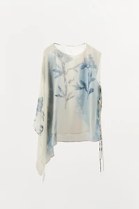 LIMITED EDITION PRINTED ASYMMETRIC TOP
