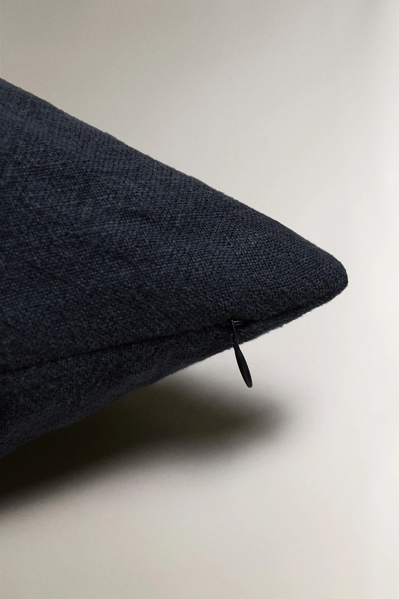 FADED LINEN THROW PILLOW COVER (400 GSM)
