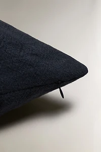 FADED LINEN THROW PILLOW COVER (400 GSM)