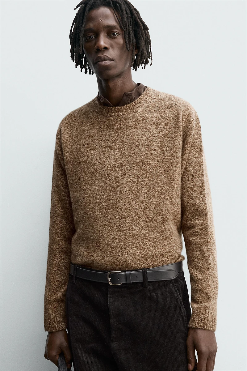 100% WOOL TEXTURED JUMPER