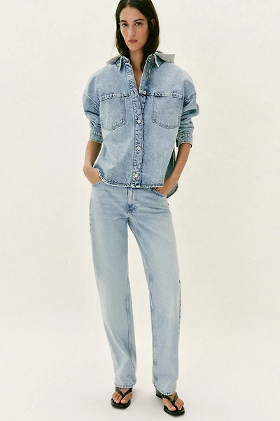 Z1975 OVERSIZED DENIM HOODIE JACKET
