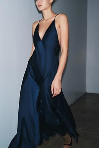 ZW COLLECTION SATIN EFFECT MAXI DRESS