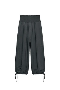 ELASTIC WAIST BAGGY PANTS