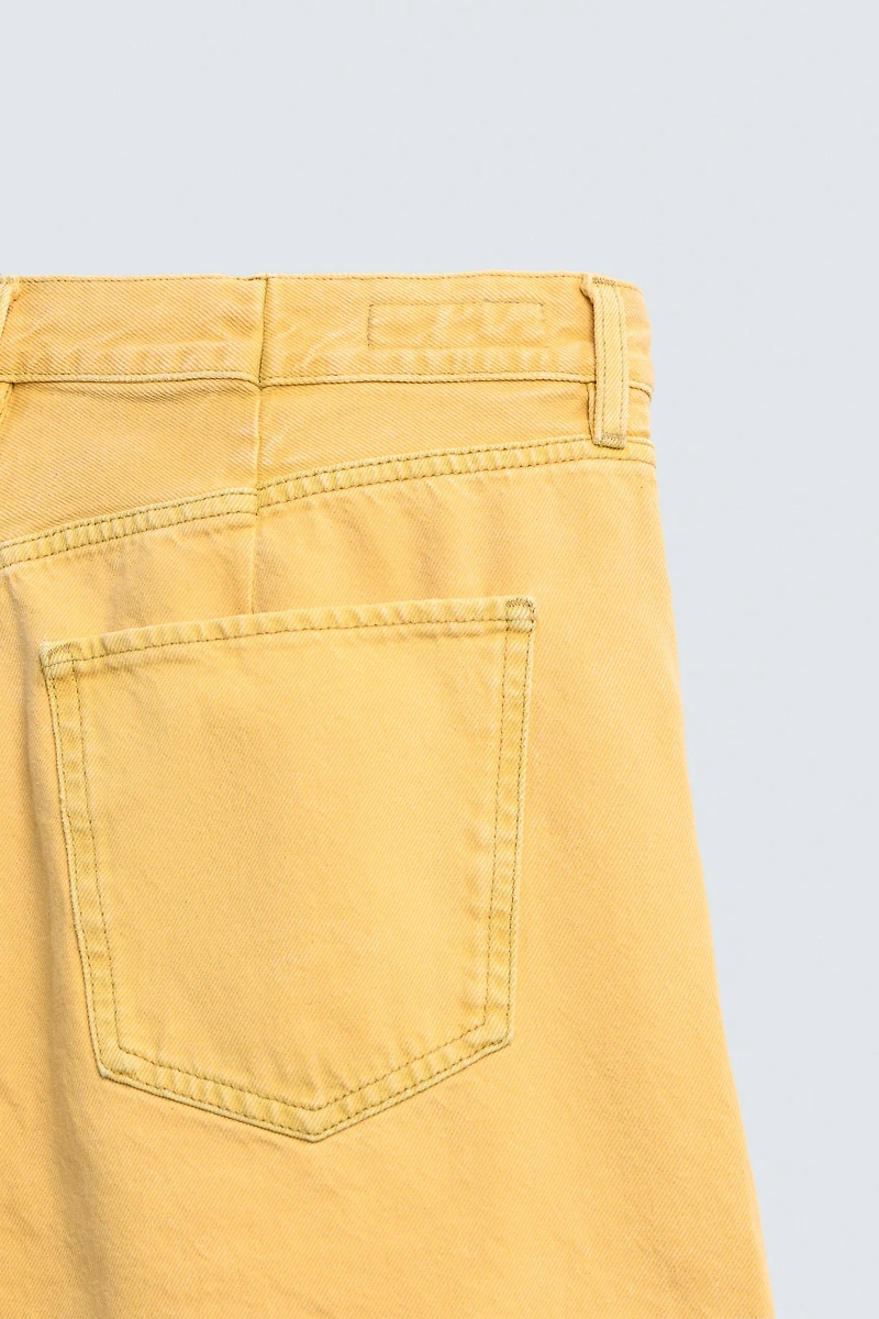 BERMUDA EN JEAN RELAXED FIT COULEUR
