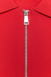 ZIP-UP KNIT CARDIGAN
