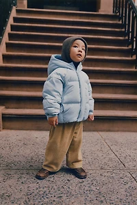 WATER REPELLENT FEATHER AND DOWN PUFFER COAT