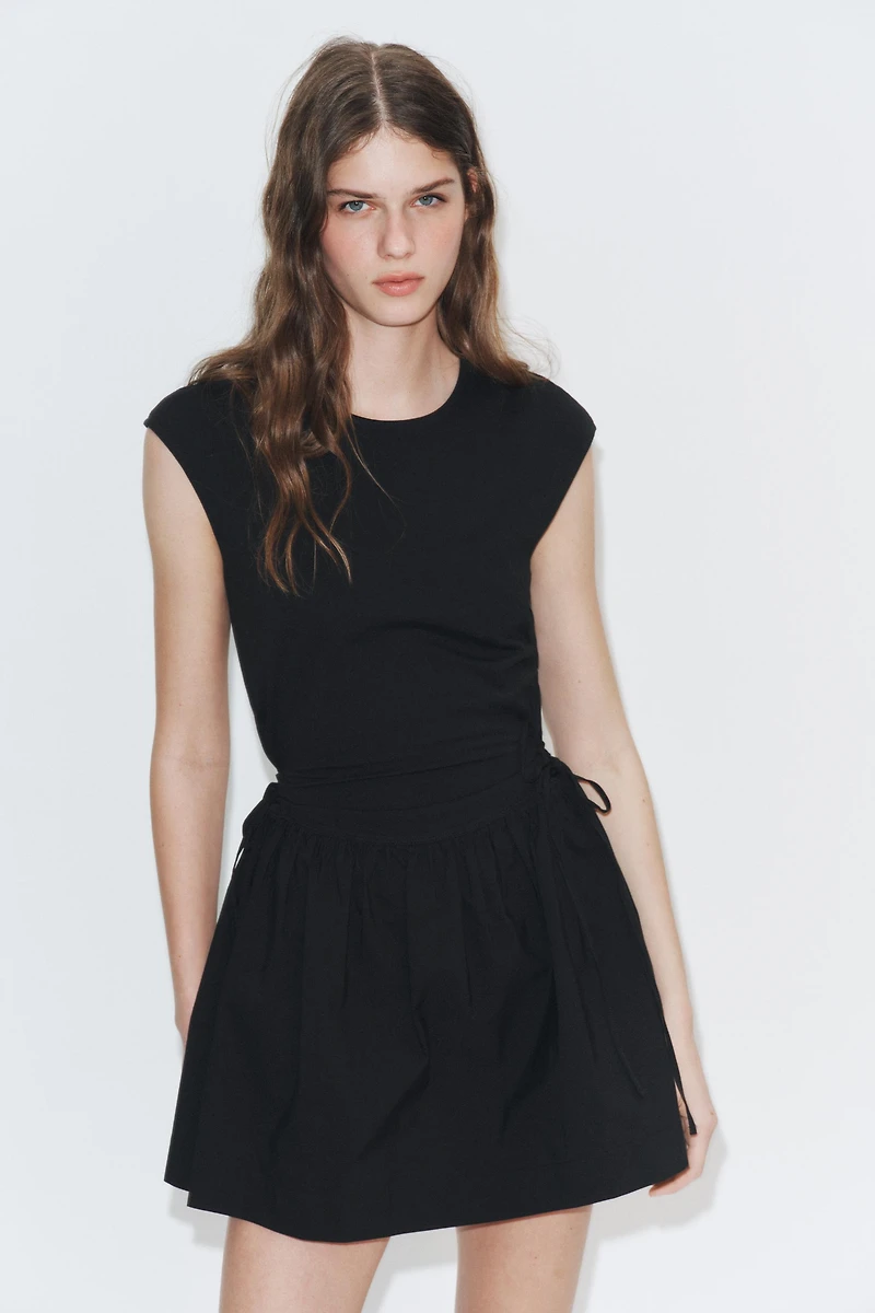 SHORT COMBINATION DRESS