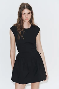 SHORT COMBINATION DRESS
