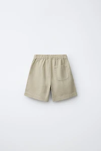 LINEN AND COTTON SHORTS