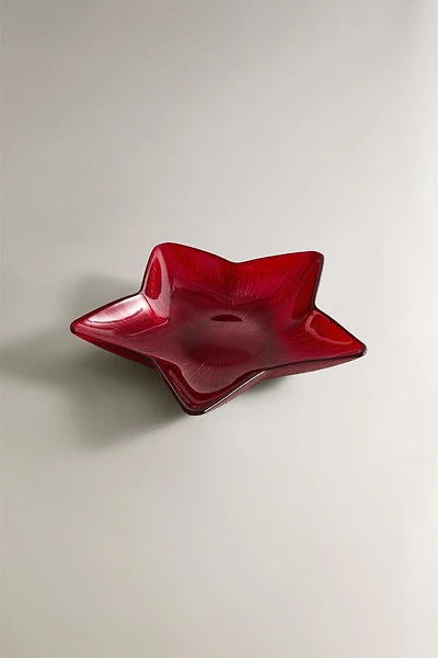 BOL EN VERRE ÉTOILE DE NOËL