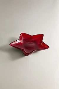 BOL EN VERRE ÉTOILE DE NOËL