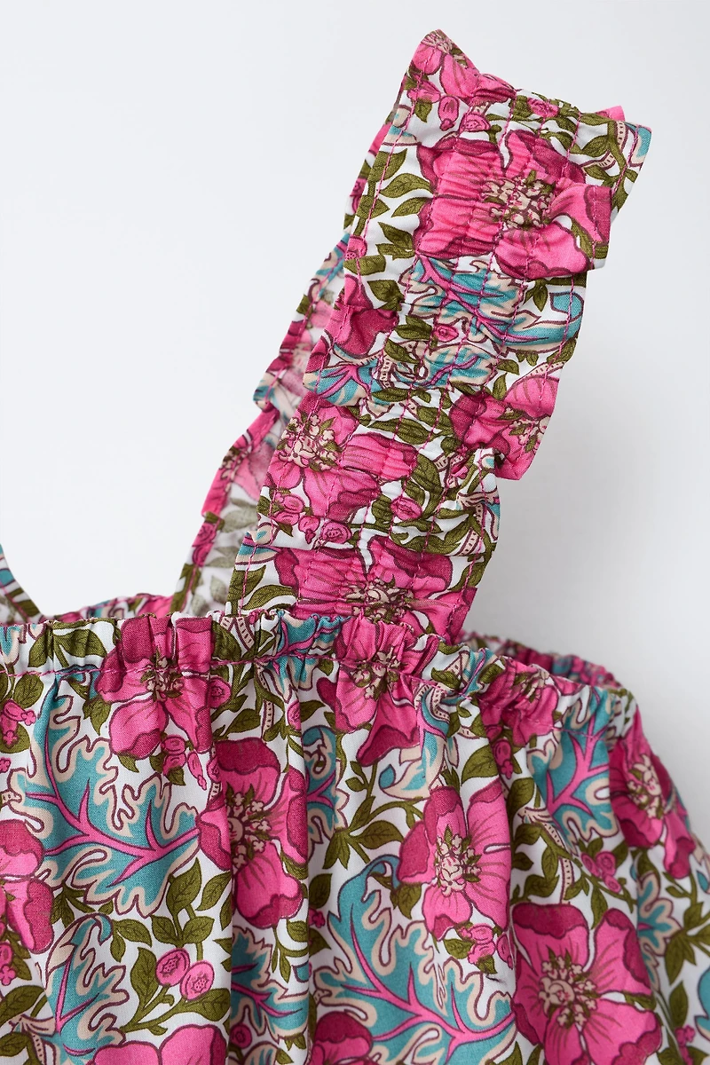 FLORAL PRINT TOP MADE WITH LIBERTY FABRIC
