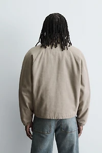 PADDED JACKET WITH COMBINED COLLAR