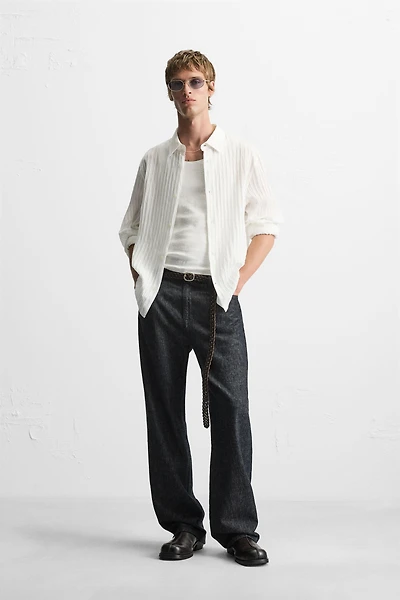 STRIPED JACQUARD SHIRT