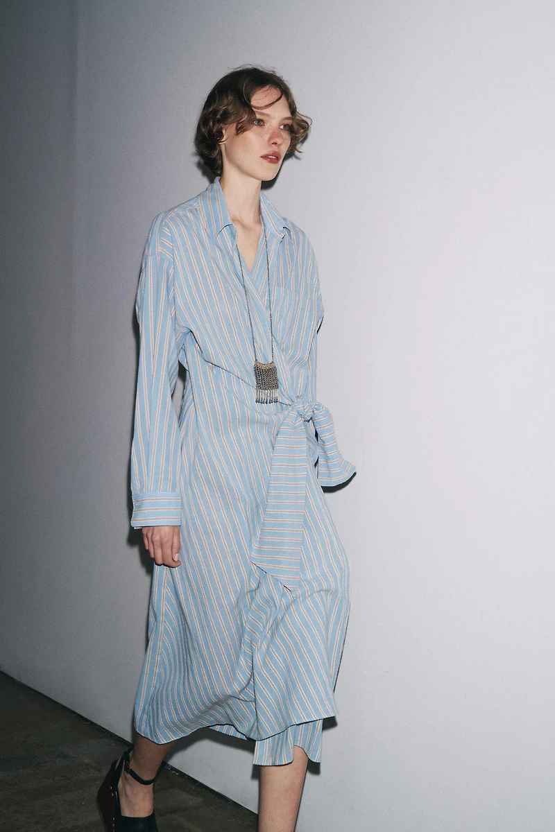 ROBE CROISÉE RAYURES ZW COLLECTION