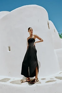 MIDI STRAPLESS JUMPSUIT