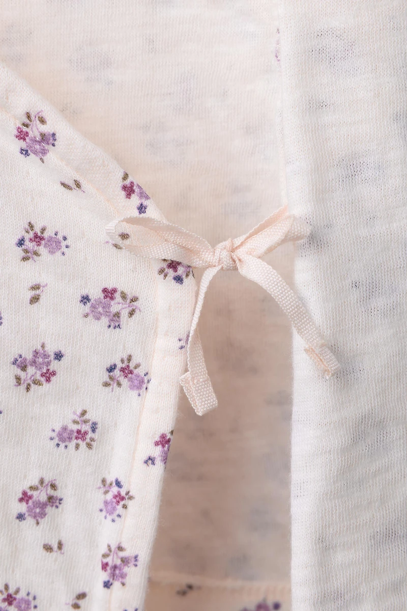 FLORAL KIMONO T-SHIRT