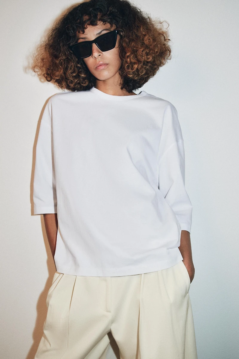 RUSTIC THREE-QUARTER SLEEVE T-SHIRT