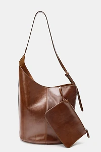 SAC EN CUIR ASYMÉTRIQUE
