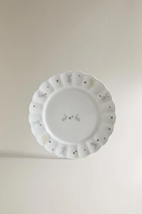 KIDS' BUNNY PORCELAIN PLATE
