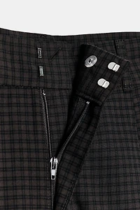 CHECKED PANTS WITH DARTS