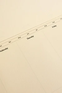 WEEKLY PLANNER WITH GOLD RIMS