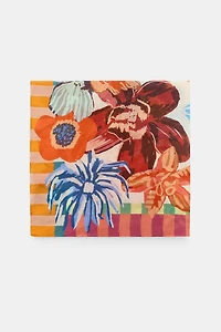 MODAL SILK FLORAL PRINT SCARF