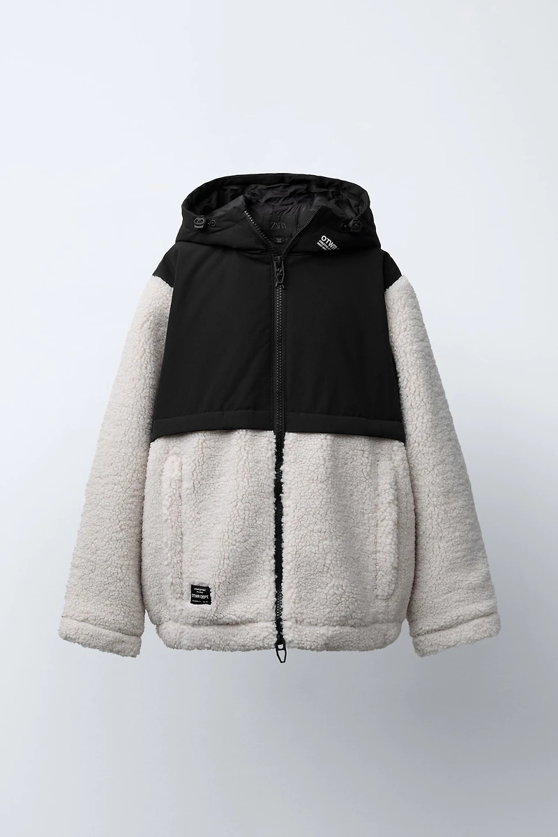 FLEECE AND NYLON JACKET