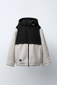 FLEECE AND NYLON JACKET