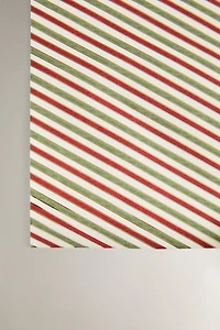 SHINY STRIPED CHRISTMAS WRAPPING PAPER