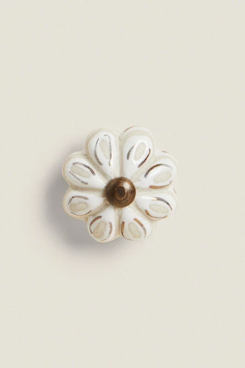 LOT DE POIGNÉES CÉRAMIQUE FLEUR (PACK 2)