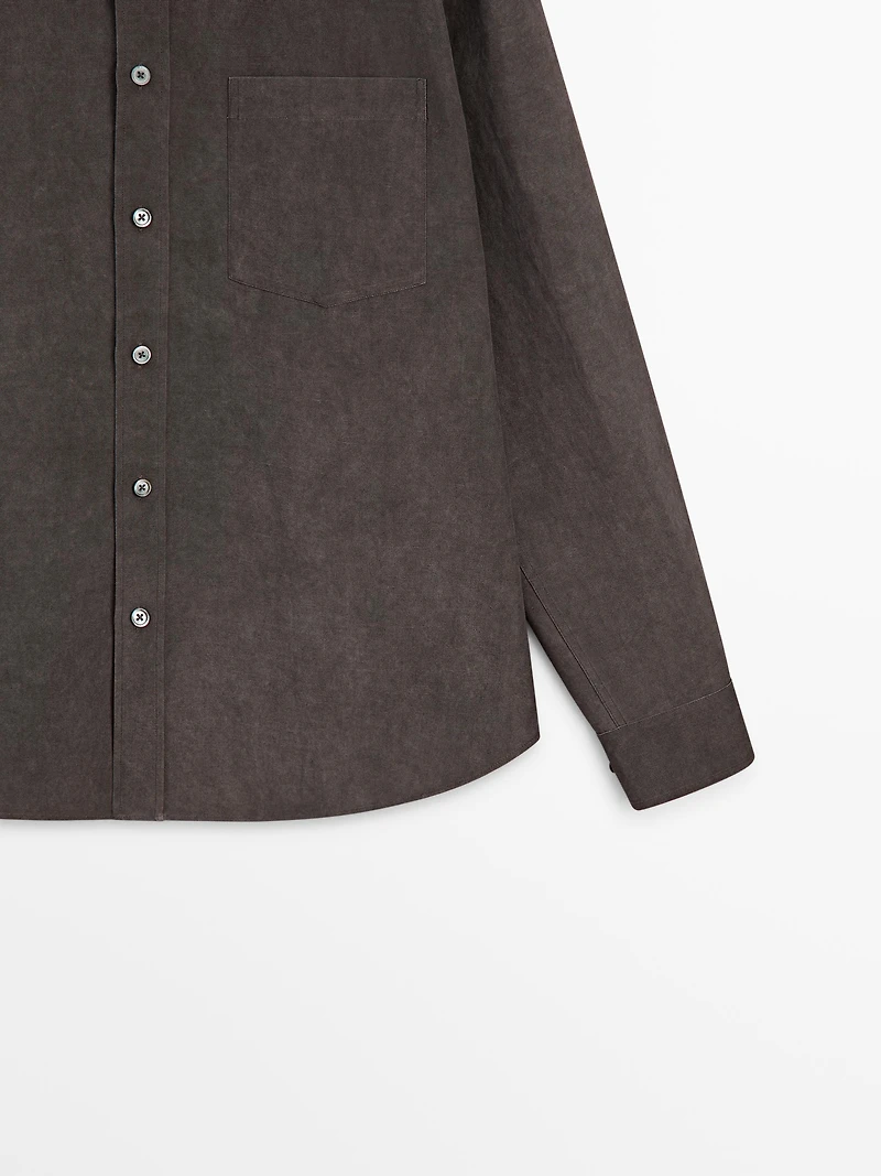 Chemise fluide poche