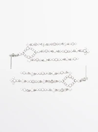 Rhinestone chandelier earrings