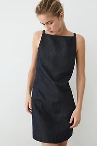 Denim mini dress