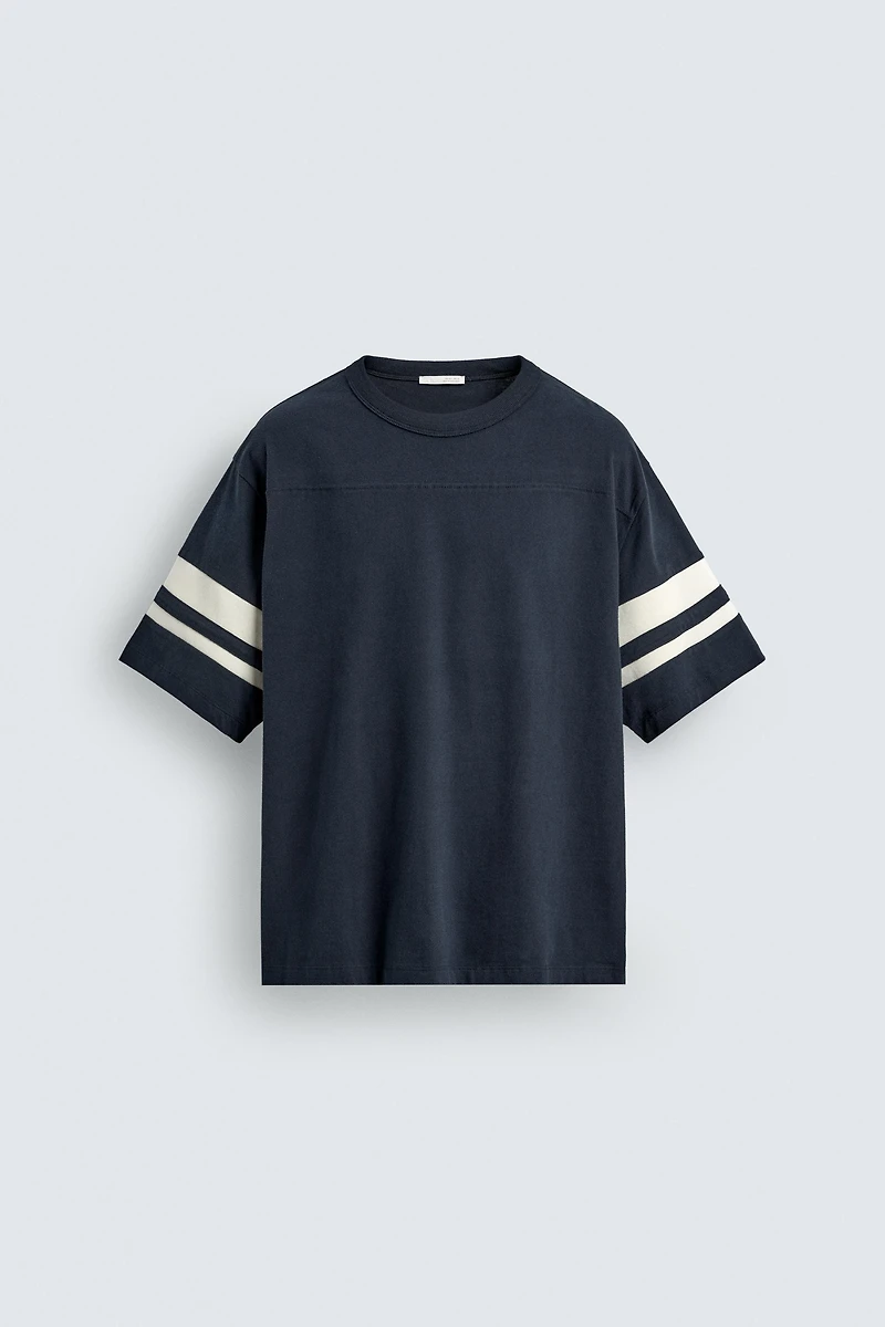 RELAXED FIT STRIPE T-SHIRT