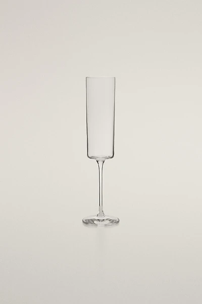 STRAIGHT CRYSTALLINE FLUTE GLASS