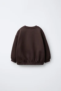CONTRAST EMBROIDERED SWEATSHIRT