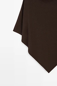 Asymmetric cotton cape