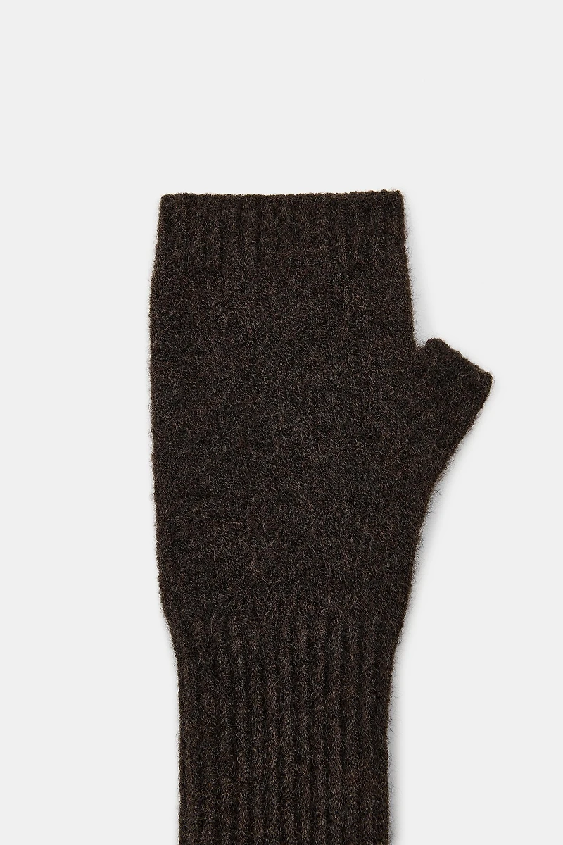 MITAINES LONGUES EN MAILLE