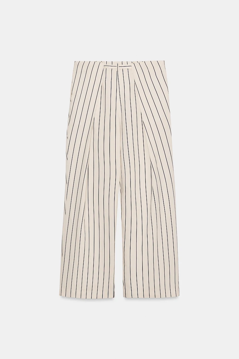 STRIPED PLEATED PANTS ZW COLLECTION