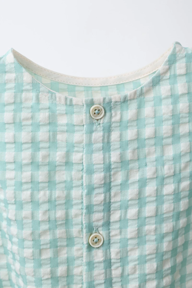 GINGHAM ROMPER