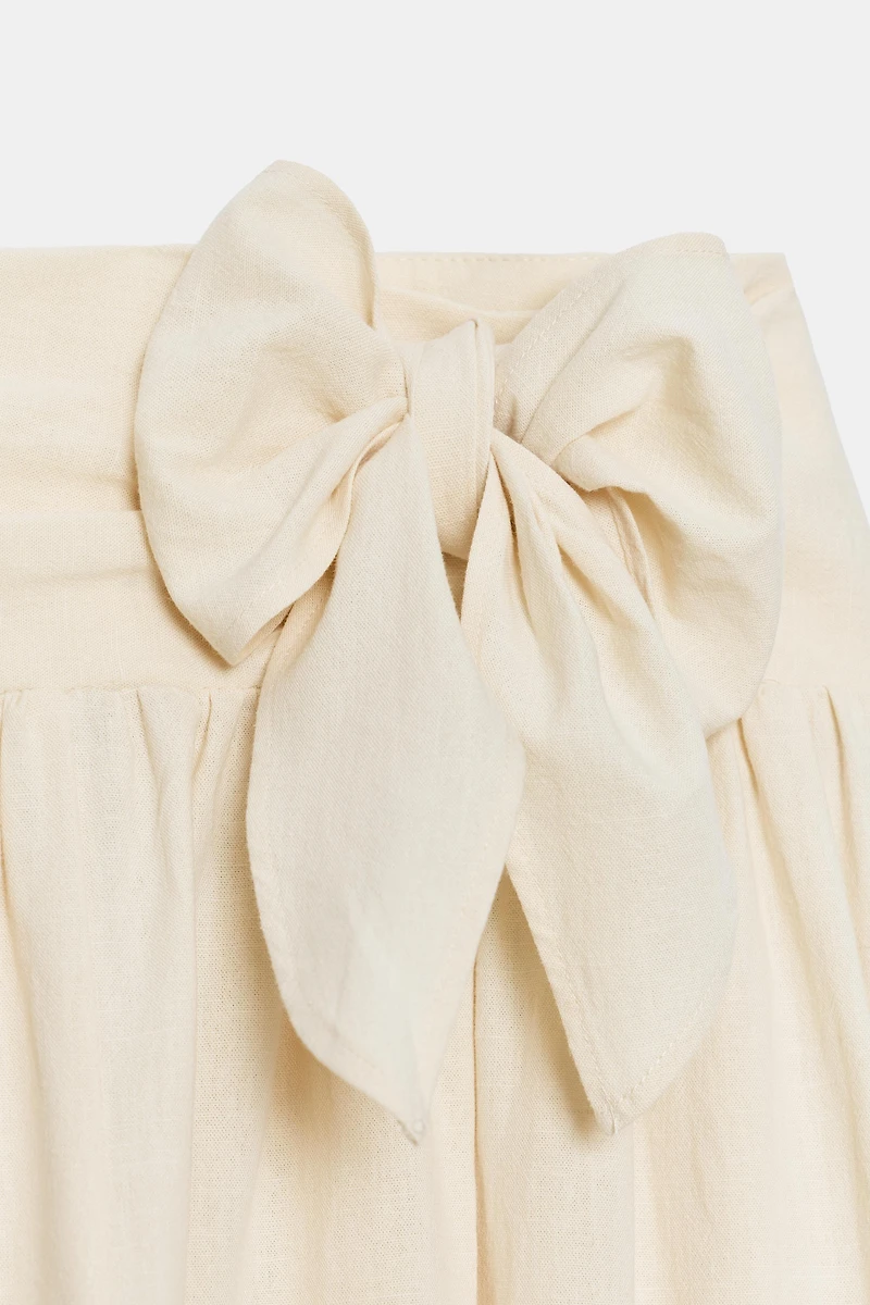 PANTALON BOUFFANT AVEC NŒUD