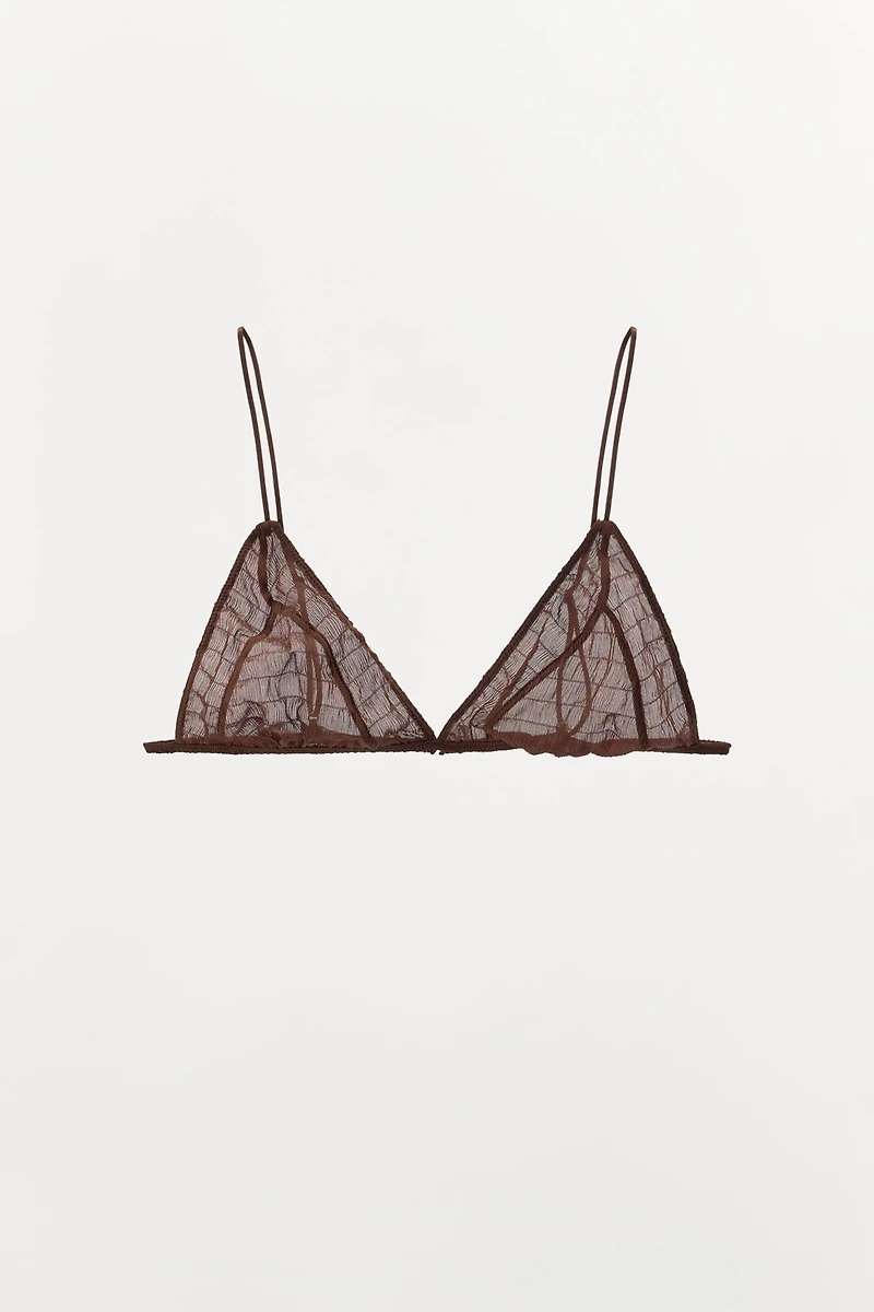 LIMITED EDITION STRUCTURED SILK BRALETTE