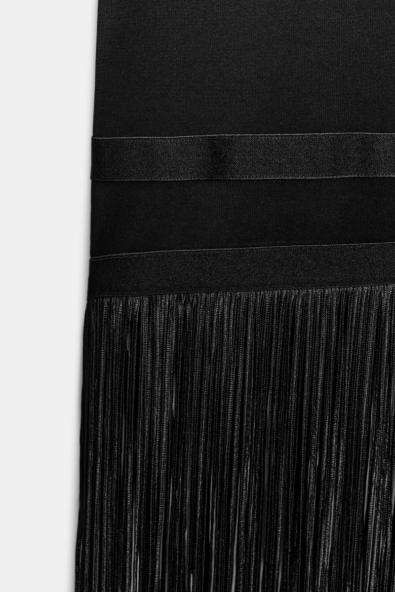 LONG FRINGED DRESS