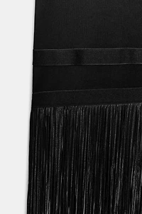 LONG FRINGED DRESS