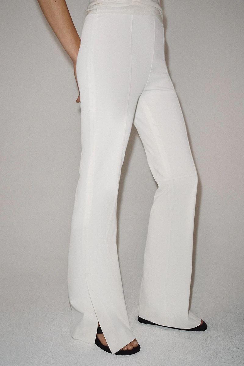 PANTALON FLARE À FENTES ZW COLLECTION